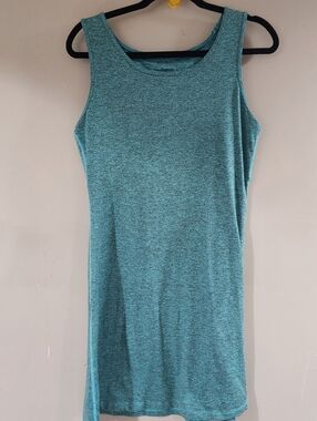 Patagonia Seabrook Sleeveless midi Dress in Heather Teal S